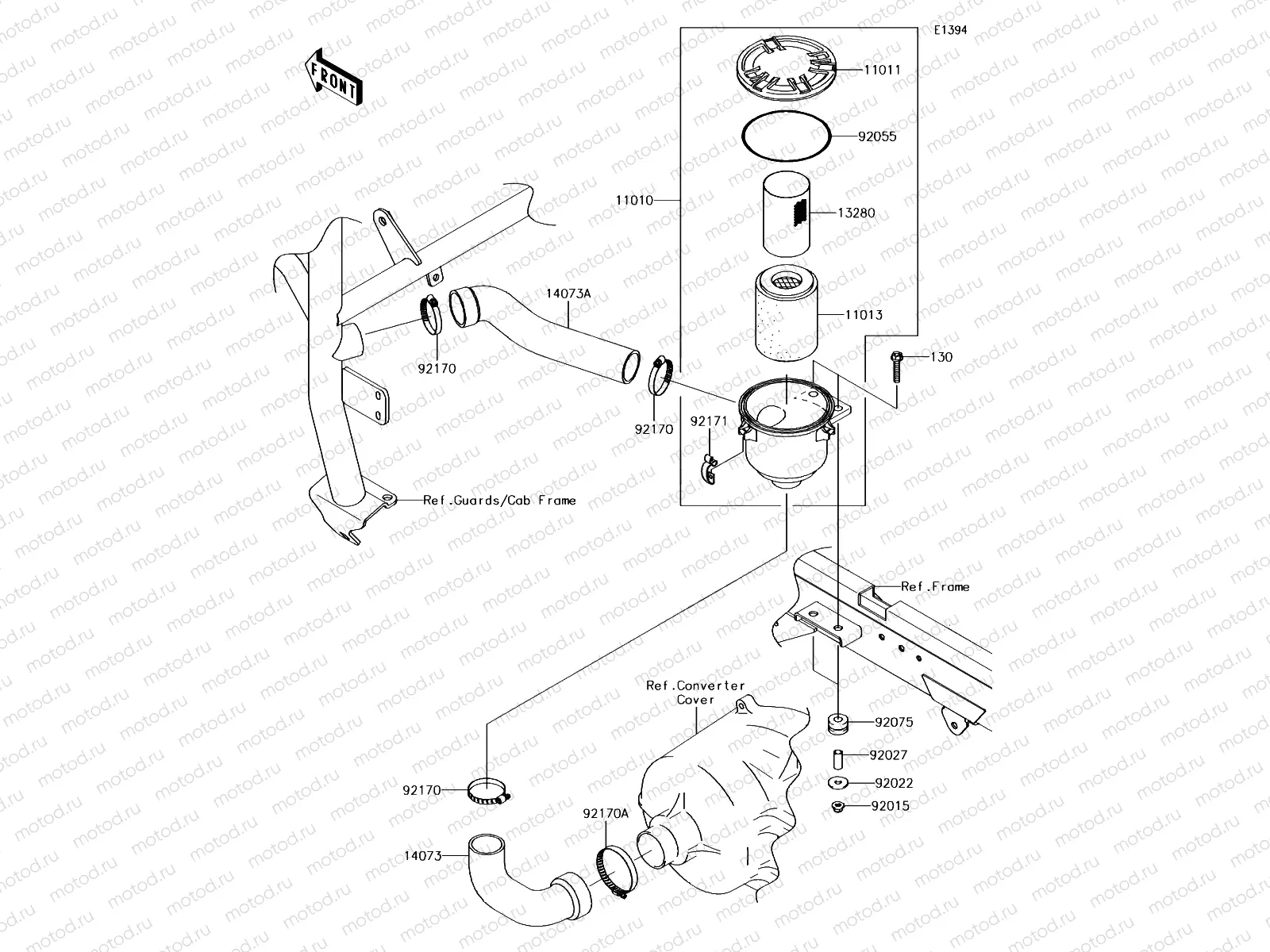 Air Cleaner-Belt Converter