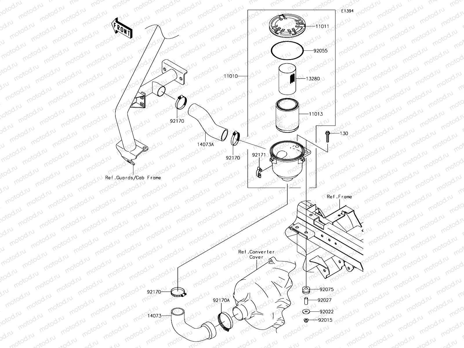 Air Cleaner-Belt Converter