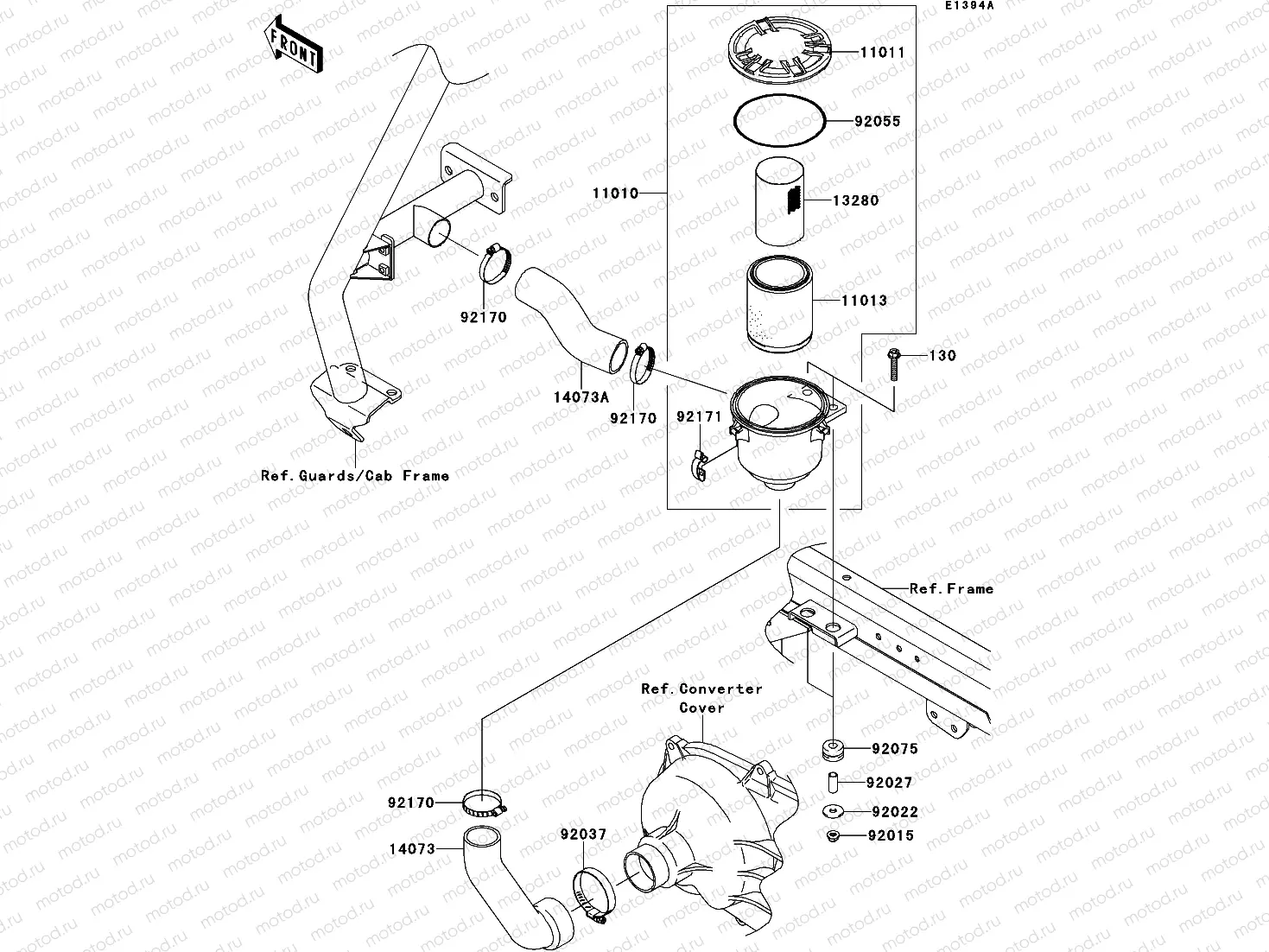 Air Cleaner-Belt Converter(GBF~GDF)