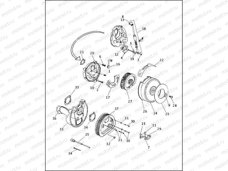 AIR CLEANER & ENRICHENER - CARBURETED