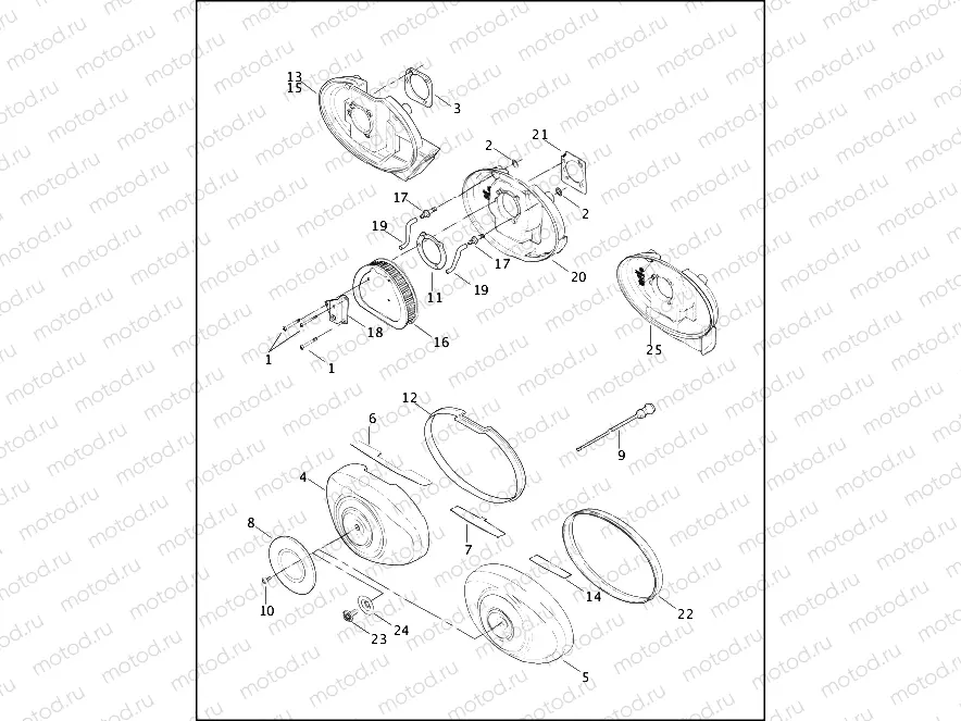 AIR CLEANER & ENRICHENER - CARBURETED MODELS