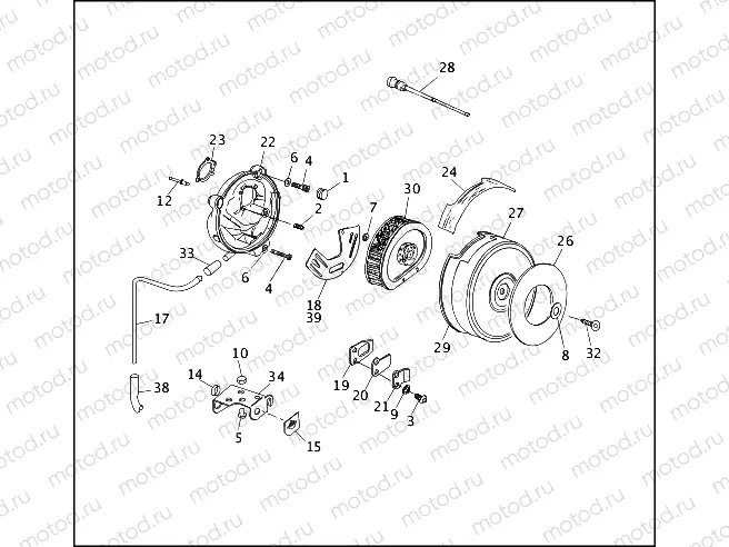 AIR CLEANER & ENRICHMENT CABLE (1 OF 2)
