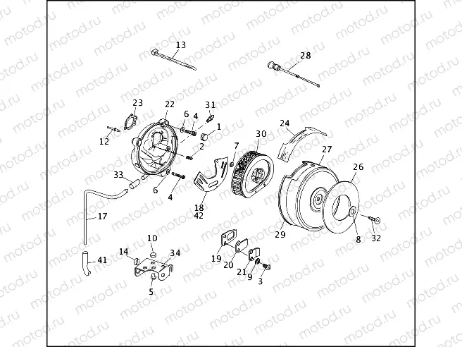 AIR CLEANER & ENRICHMENT CABLE (2 OF 2)