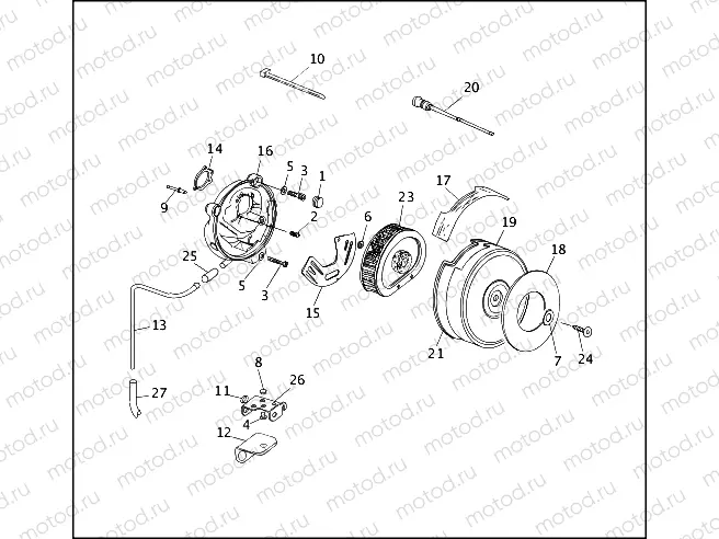 AIR CLEANER & ENRICHMENT CABLE