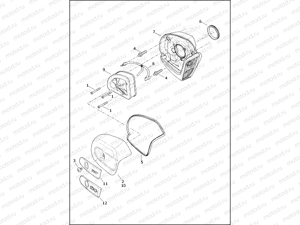 AIR CLEANER - FLHR, FLHT, FLHTK, FLHX, FLTRK, FLTRX