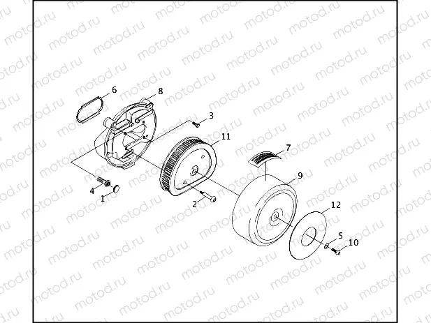 AIR CLEANER - FUEL INJECTED MODELS