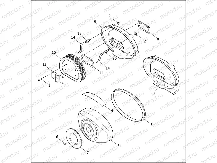 AIR CLEANER - FUEL INJECTED MODELS