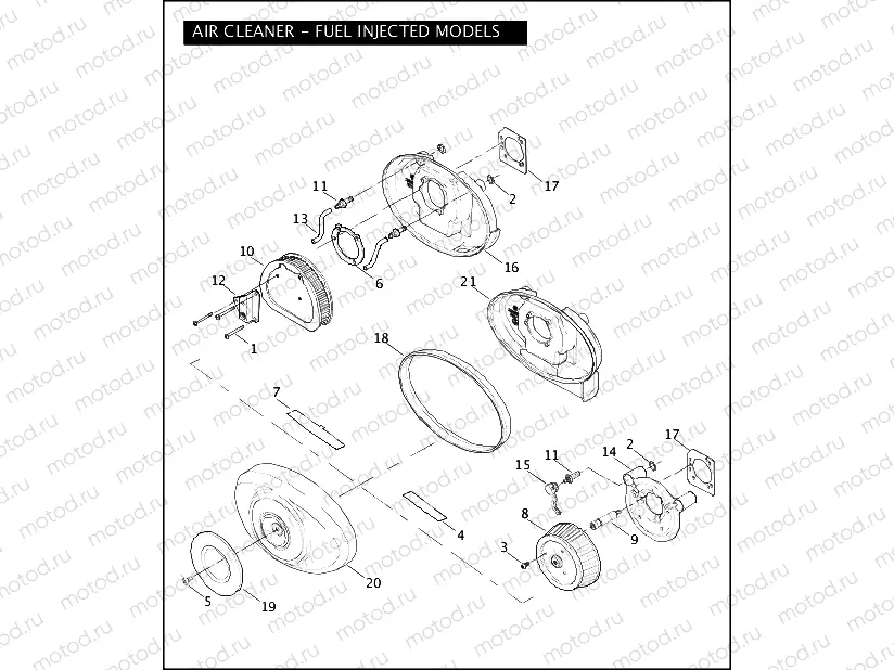 AIR CLEANER - FUEL INJECTED MODELS