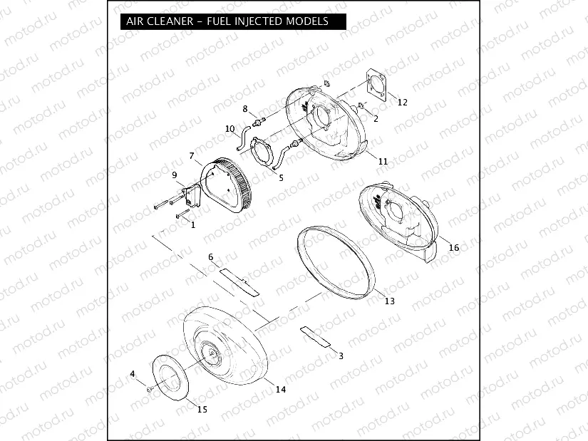 AIR CLEANER - FUEL INJECTED MODELS