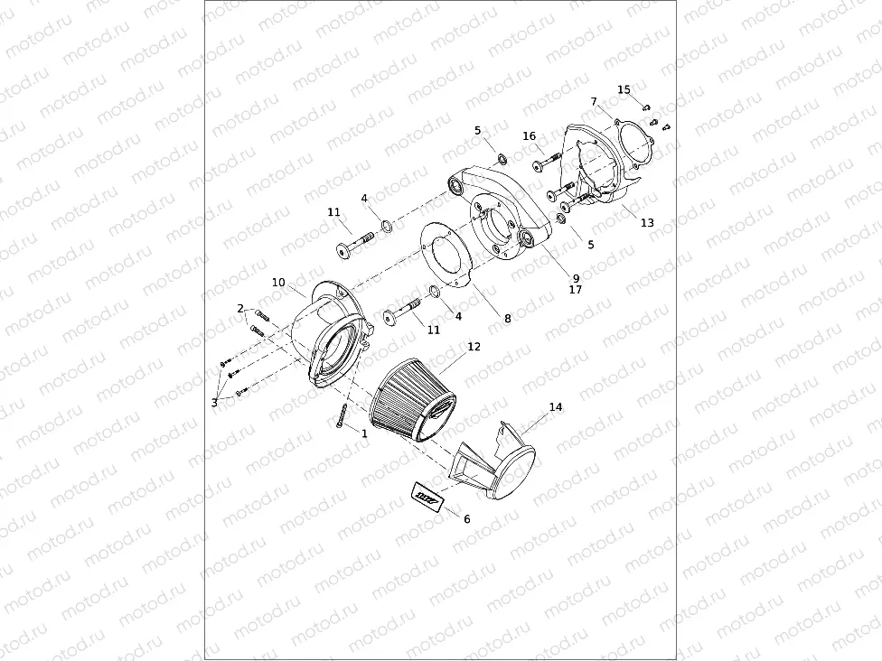 AIR CLEANER - FXLRS, FXLRST, FXBR