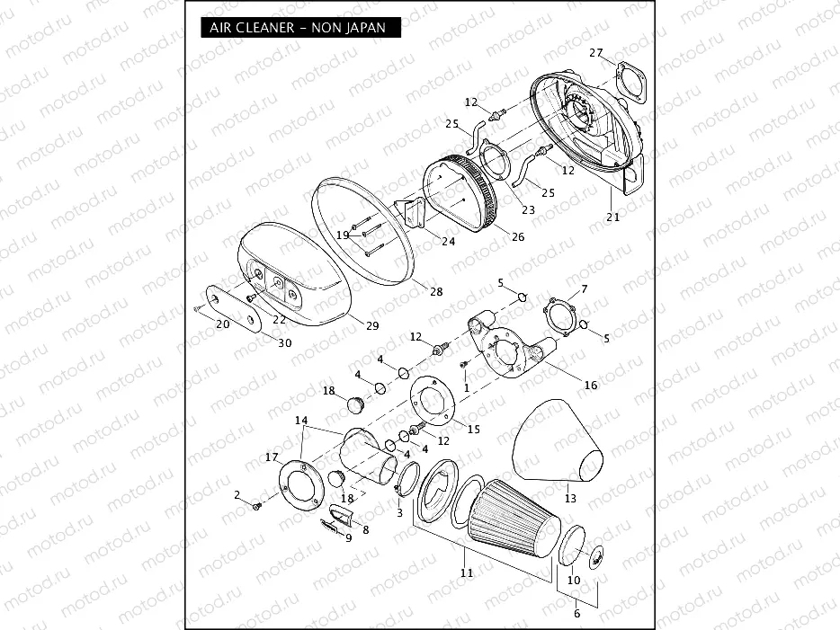 AIR CLEANER - NON JAPAN