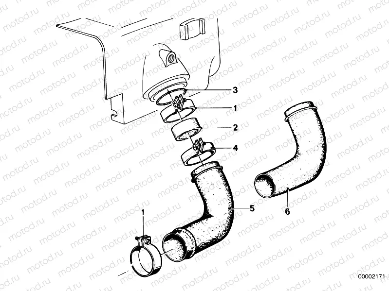 Air cleaner-suction funnel