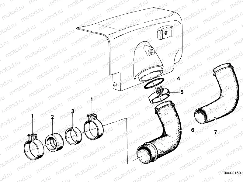Air cleaner-suction funnel