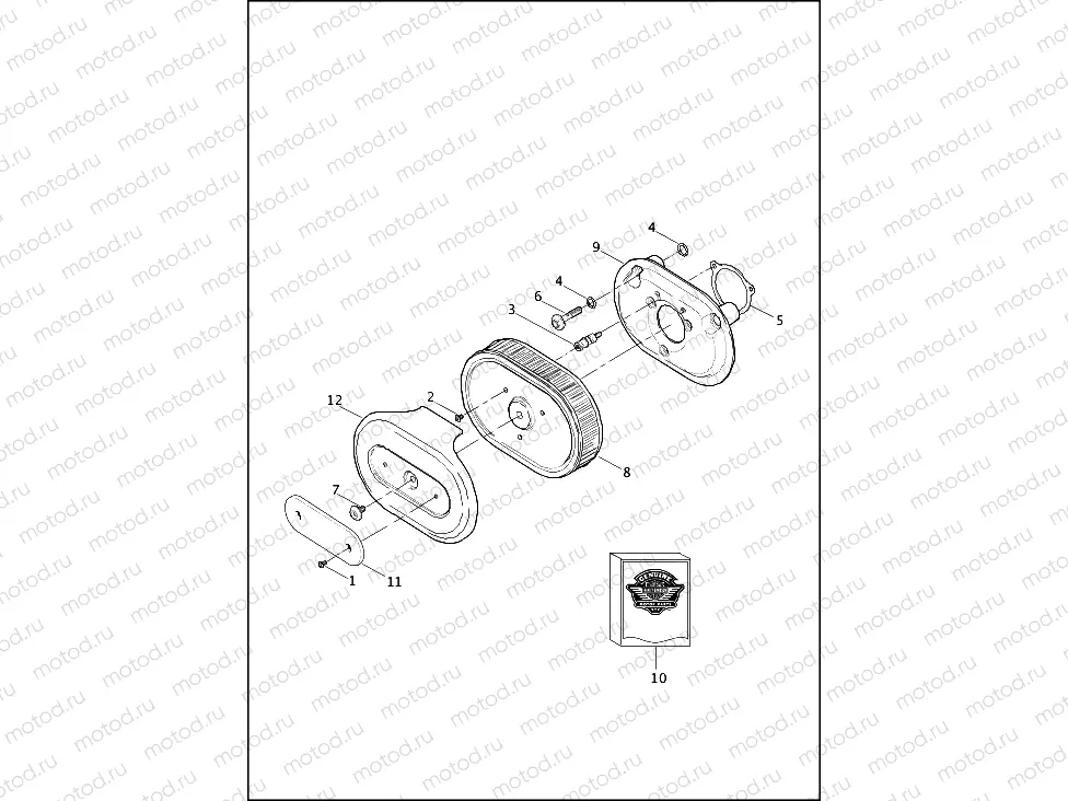 AIR CLEANER - TWIN CAM 110â¢