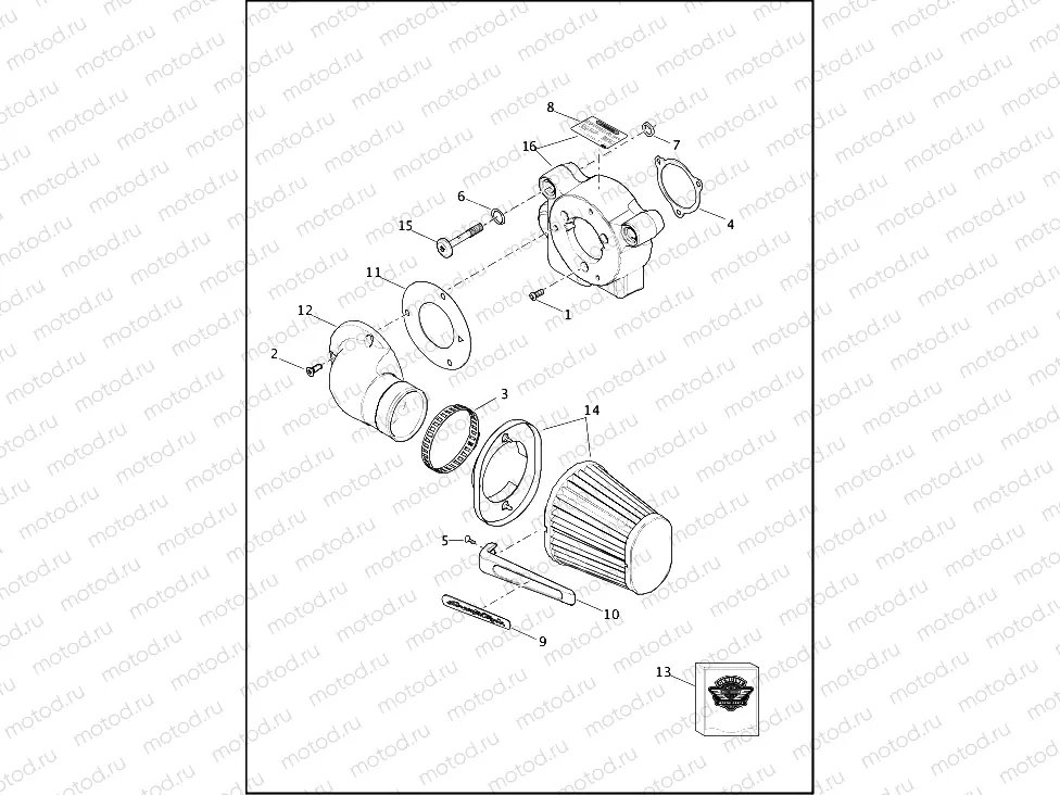 AIR CLEANER - TWIN CAM 110â¢