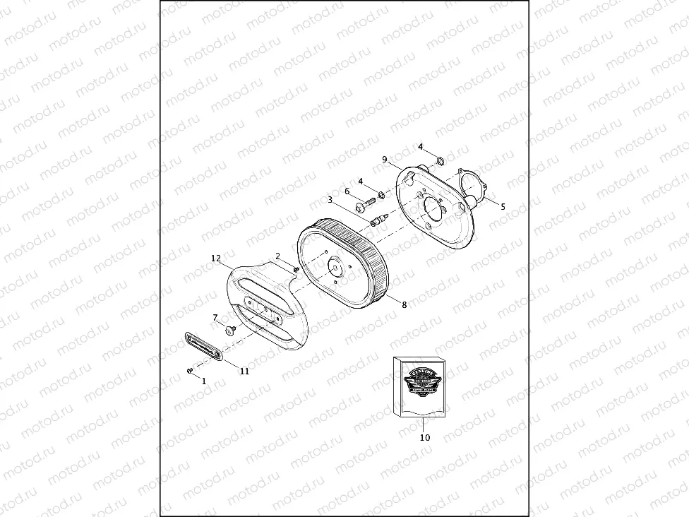 AIR CLEANER - TWIN CAM 110â¢