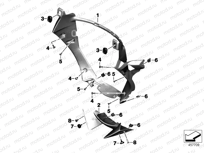 AIR DUCTS TO RADIATOR