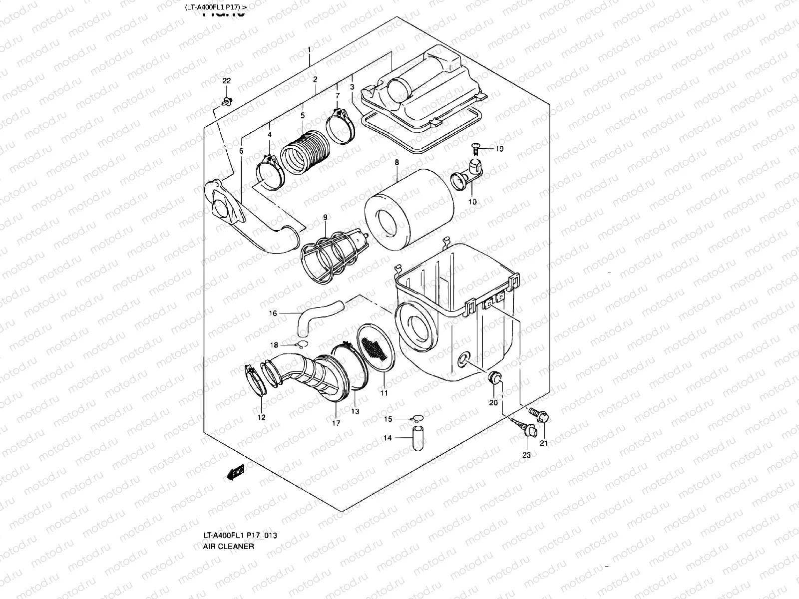 AIR FILTER (LT-A400FL1 P17)