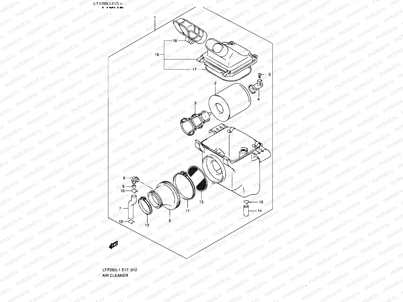 AIR FILTER (LT-F250L1 E17)