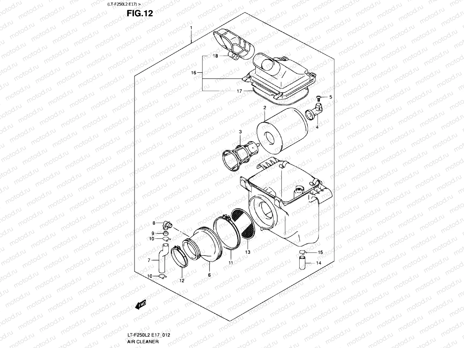 AIR FILTER (LT-F250L2 E17)
