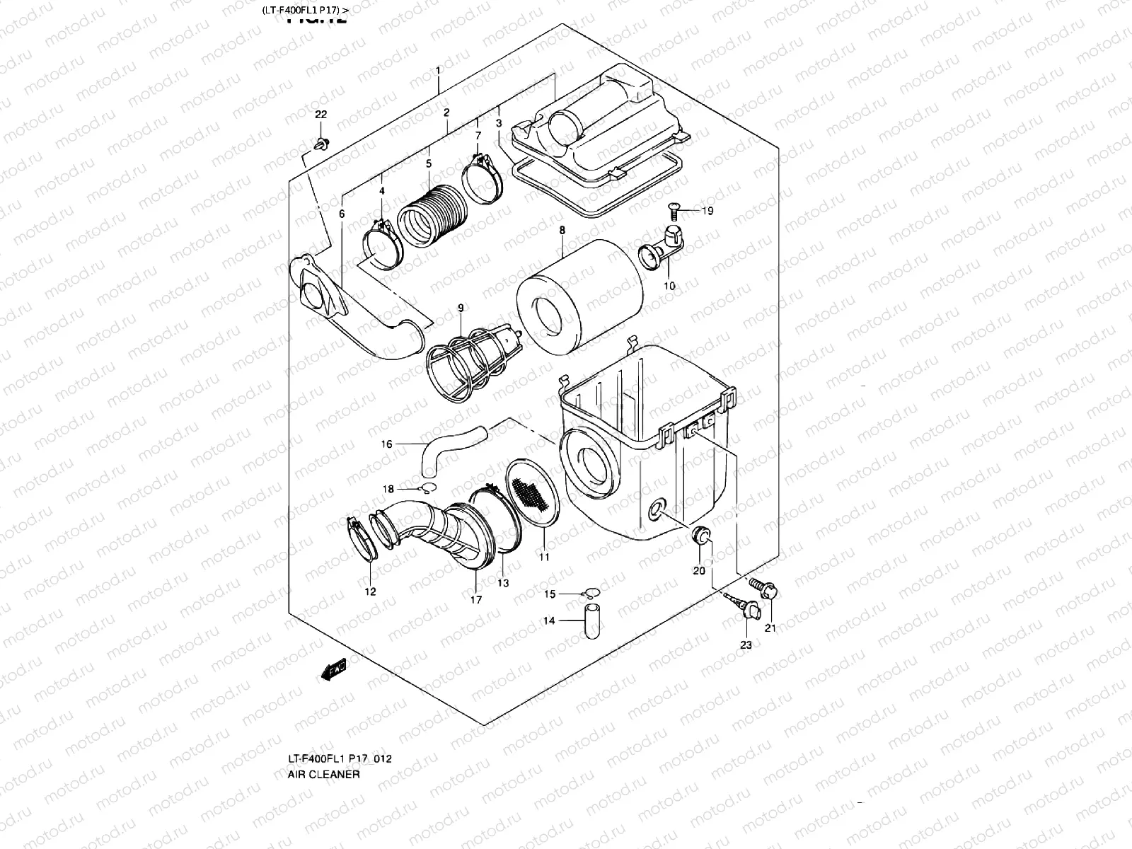 AIR FILTER (LT-F400FL1 P17)