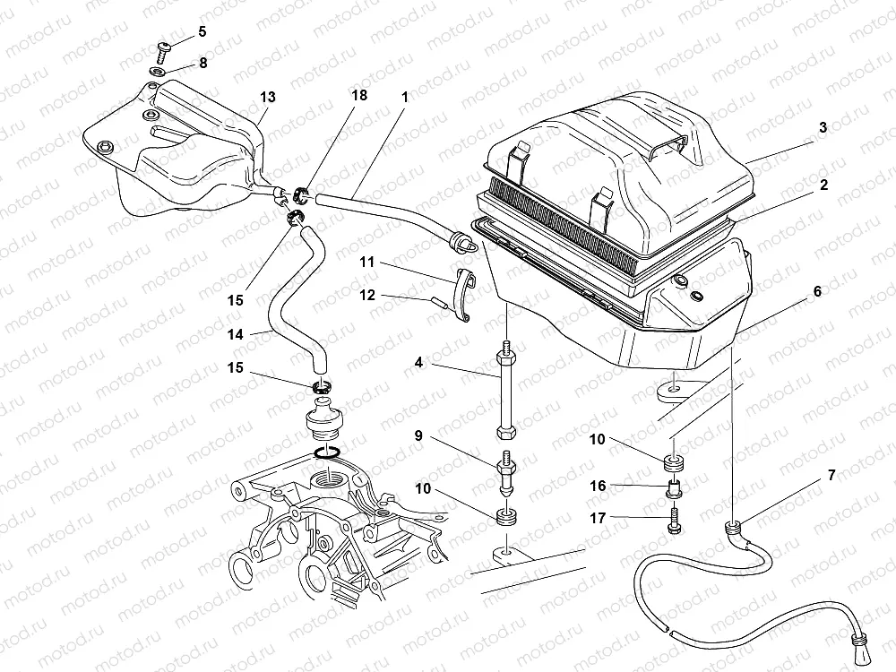 AIR INDUCTIO AND OIL VENT
