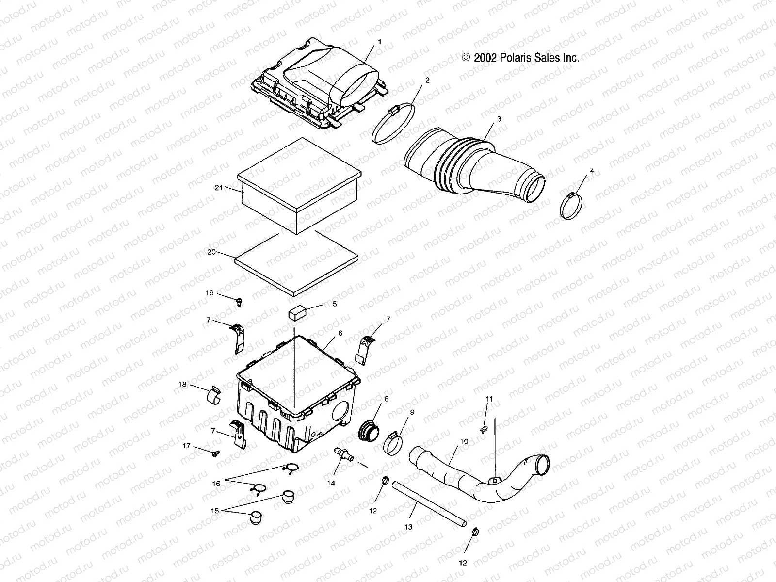 AIR INTAKE - A03GJ50AA/AB (4975767576B11) | AIR INTAKE - A03GJ50AA/AB (4975767576B11)