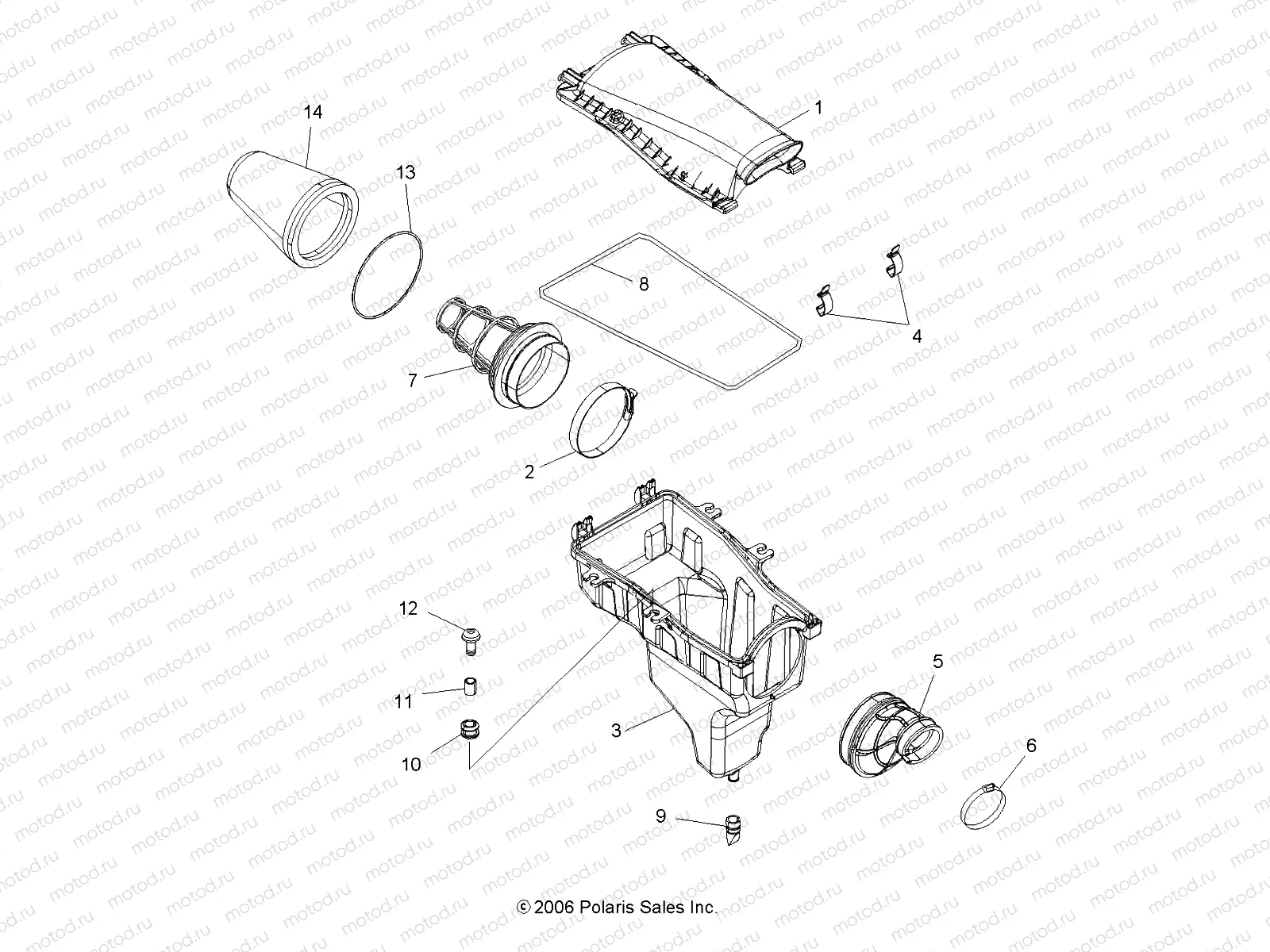AIR INTAKE - A07GP52AA/AB (49ATVAIRBOX07OUT525) | AIR INTAKE - A07GP52AA/AB (49ATVAIRBOX07OUT525)