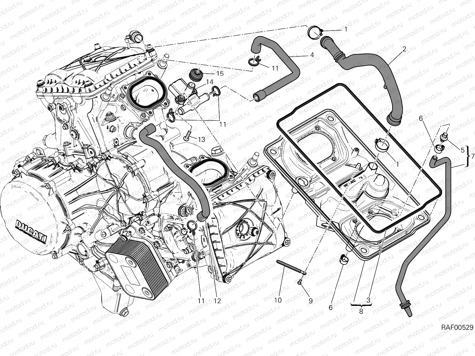 AIR INTAKE - OIL BREATHER [MOD:959,959 AWS]