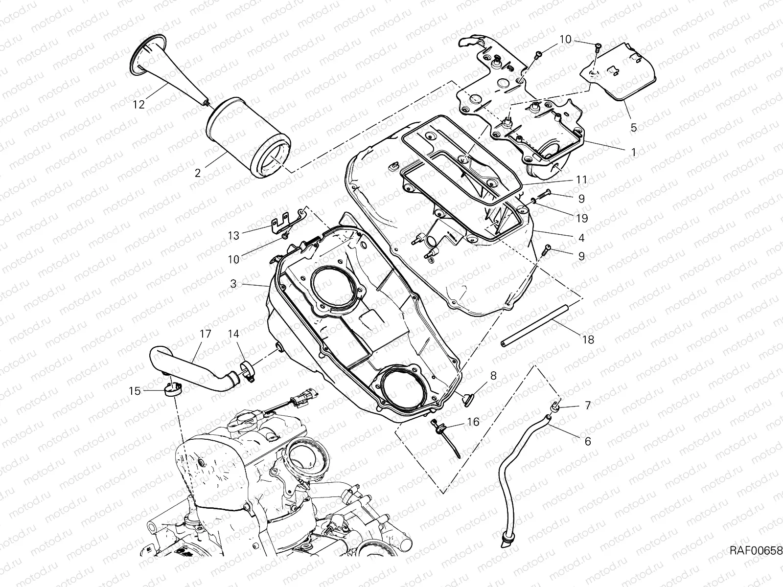 AIR INTAKE - OIL BREATHER [MOD:HYM950SP]