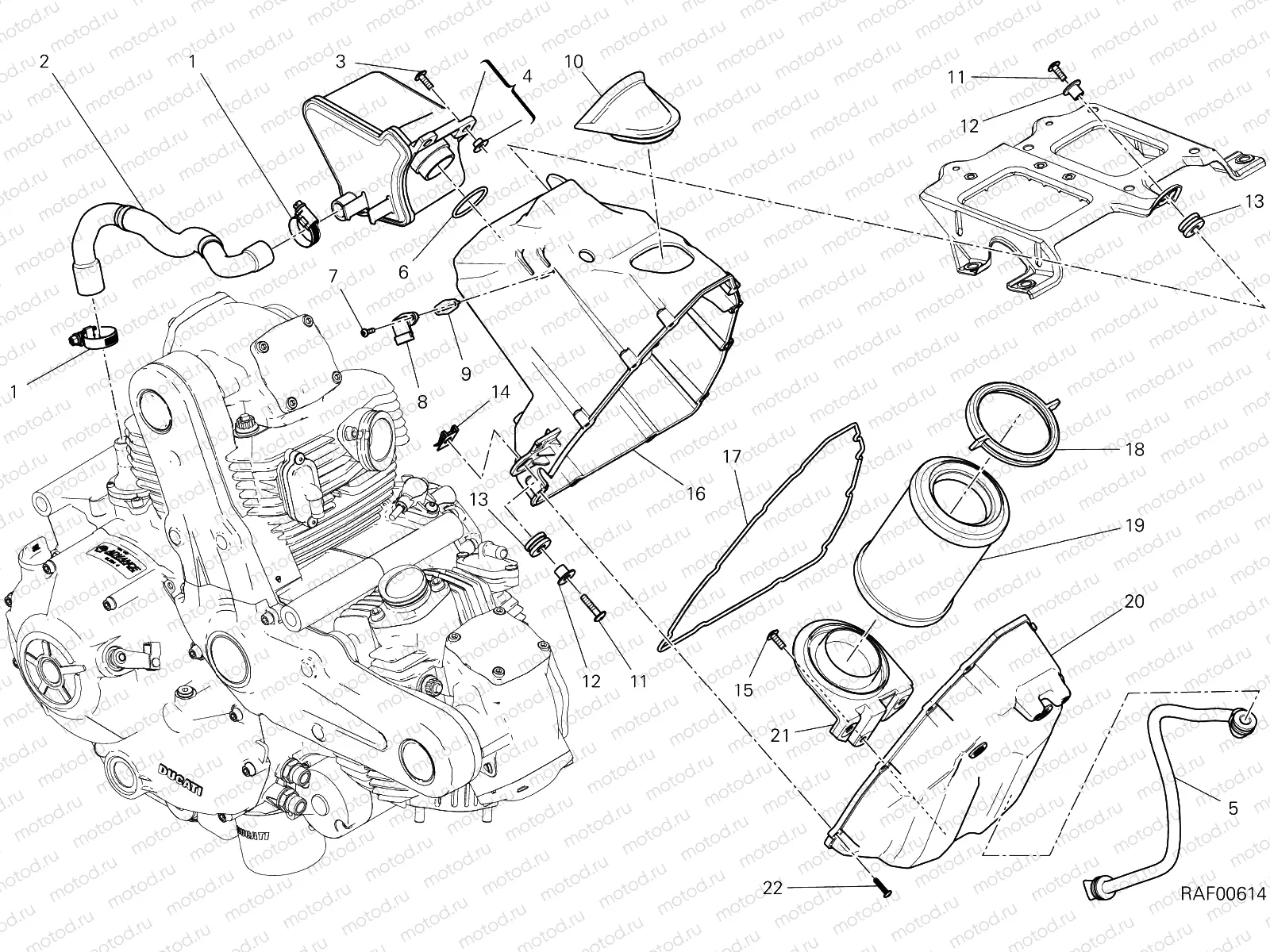 AIR INTAKE - OIL BREATHER [MOD:M 797]