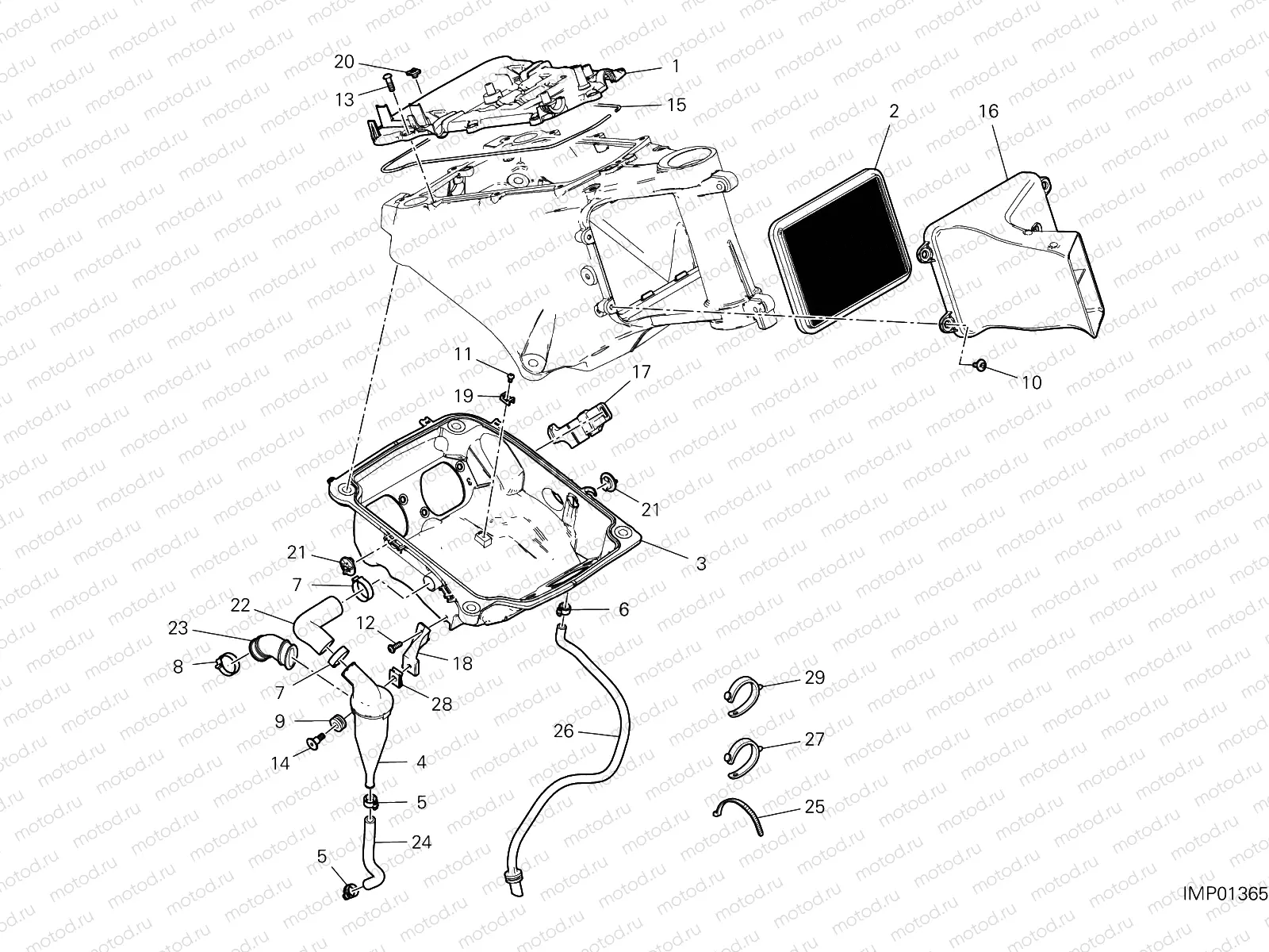 AIR INTAKE - OIL BREATHER [MOD:MSV4]