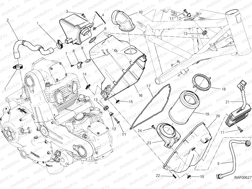 AIR INTAKE - OIL BREATHER [MOD:SCR800CR]