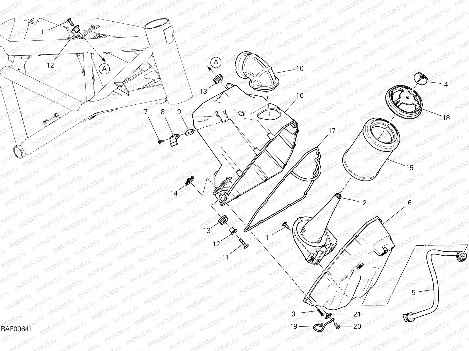 AIR INTAKE - OIL BREATHER [MOD:SCR800NS]