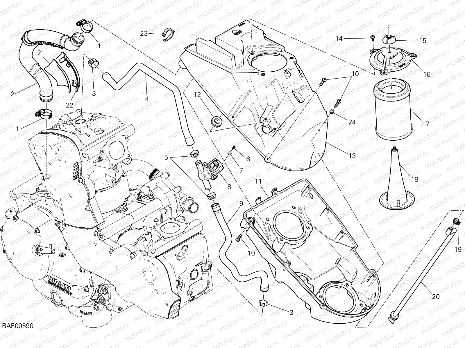 AIR INTAKE - OIL BREATHER [MOD:SS 939 S]