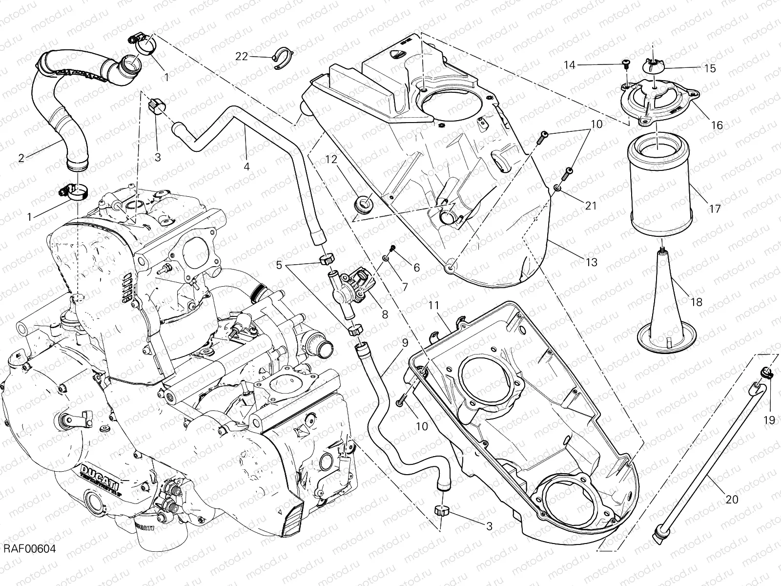 AIR INTAKE - OIL BREATHER [MOD:SS 939 S]