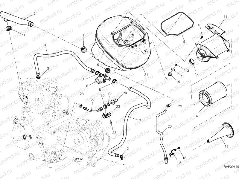 AIR INTAKE - OIL BREATHER » UNCLASSIFIED