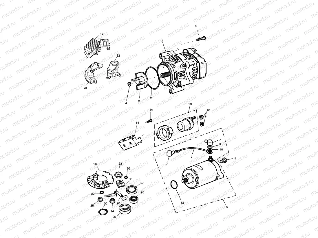 Alternator and Starter