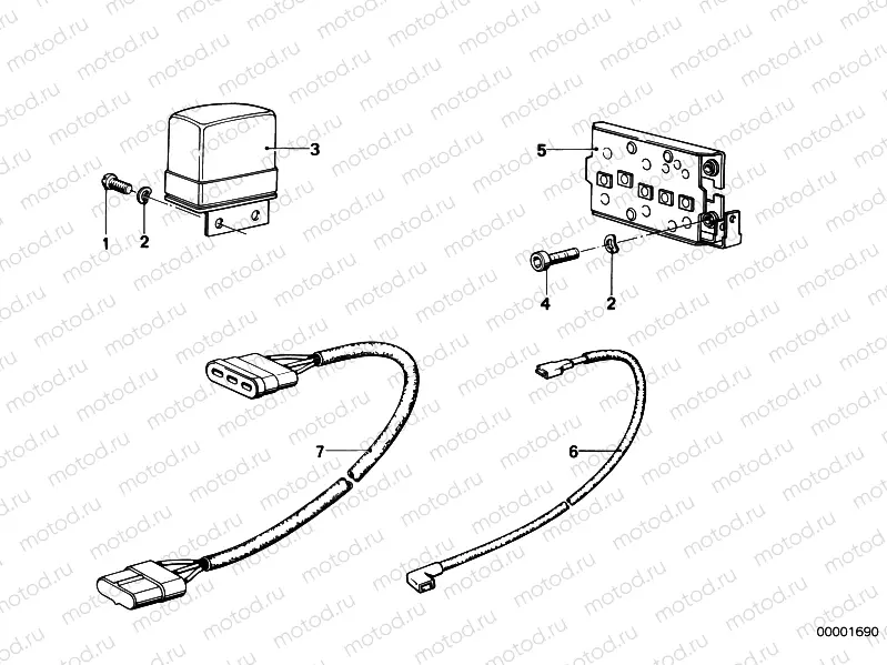 Alternator regulator, diode assy