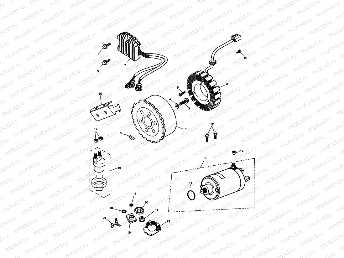 Alternator, Starter