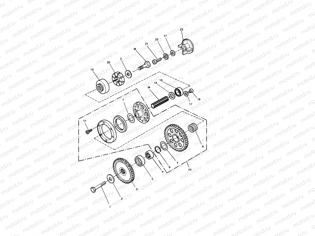 Alternator, Starter Drive Gears