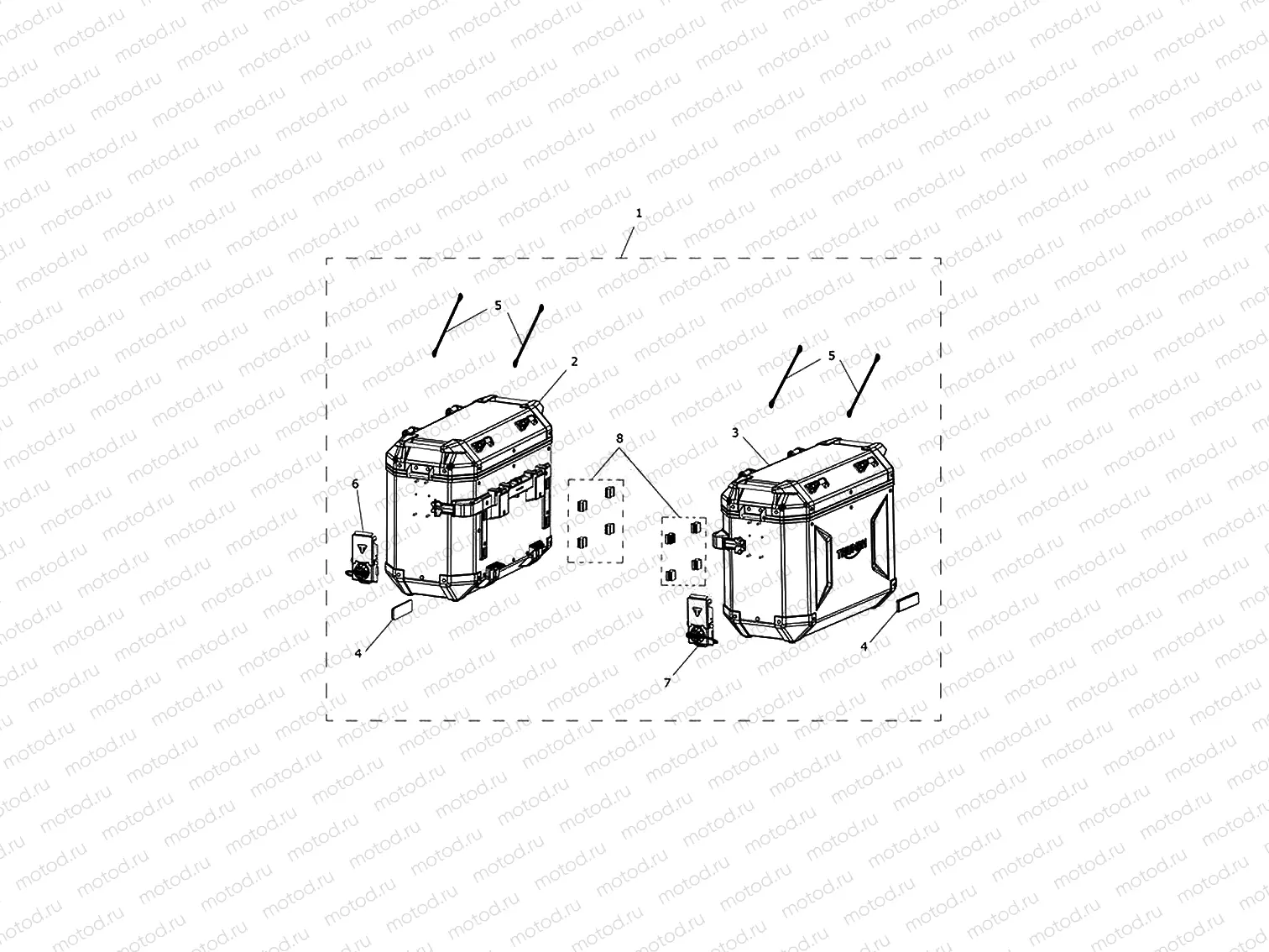 Aluminium pannier kit (expedition)
