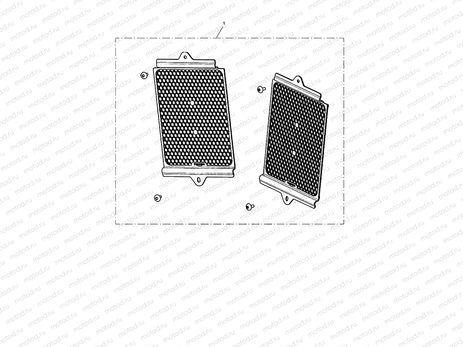 Aluminium radiator guard