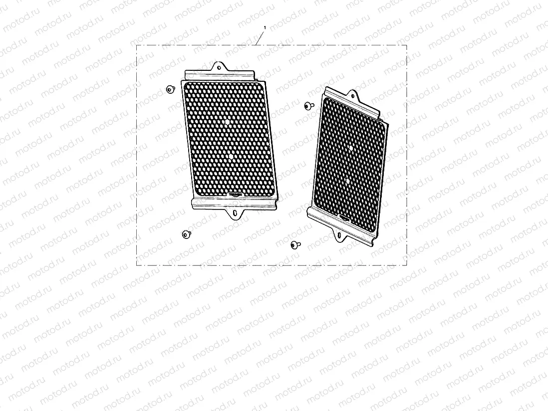 Aluminium Radiator Guard, Silver