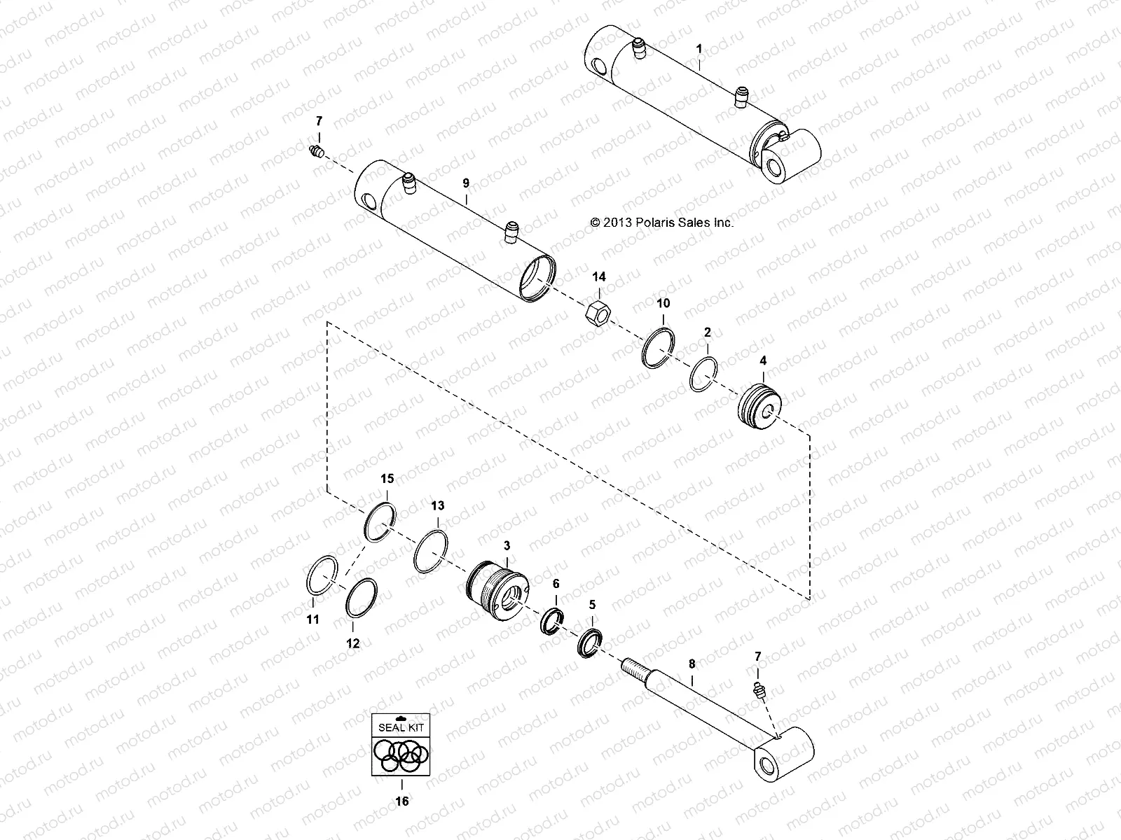 ANGLE BROOM | ANGLE BROOM, CYLINDER - D132M9JDJ-BRM (49BRUTUSCYLINDER6681)