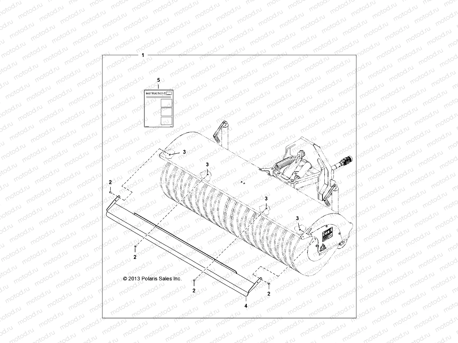 ANGLE BROOM | ANGLE BROOM, DEFLECTOR - D132M9JDJ-BRM (49BRUTUSDEFLECTOR6676)