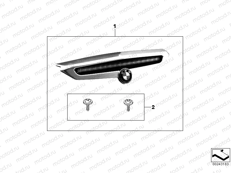 AUXILIARY BRAKE LIGHT, TOUR TOPCASE