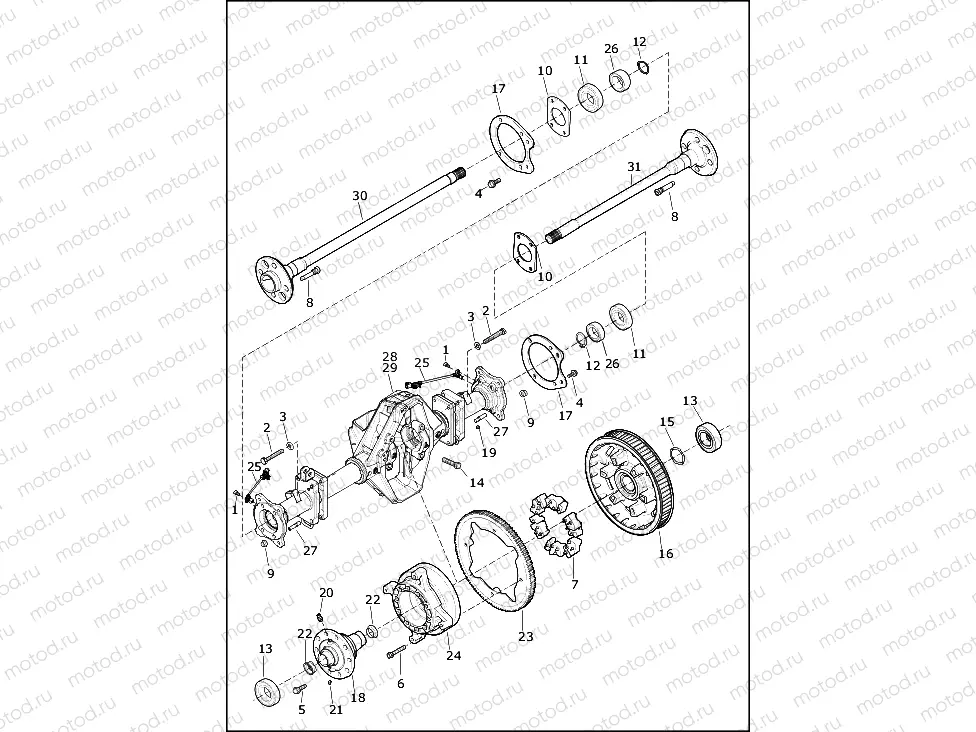 AXLE ASSEMBLY, REAR