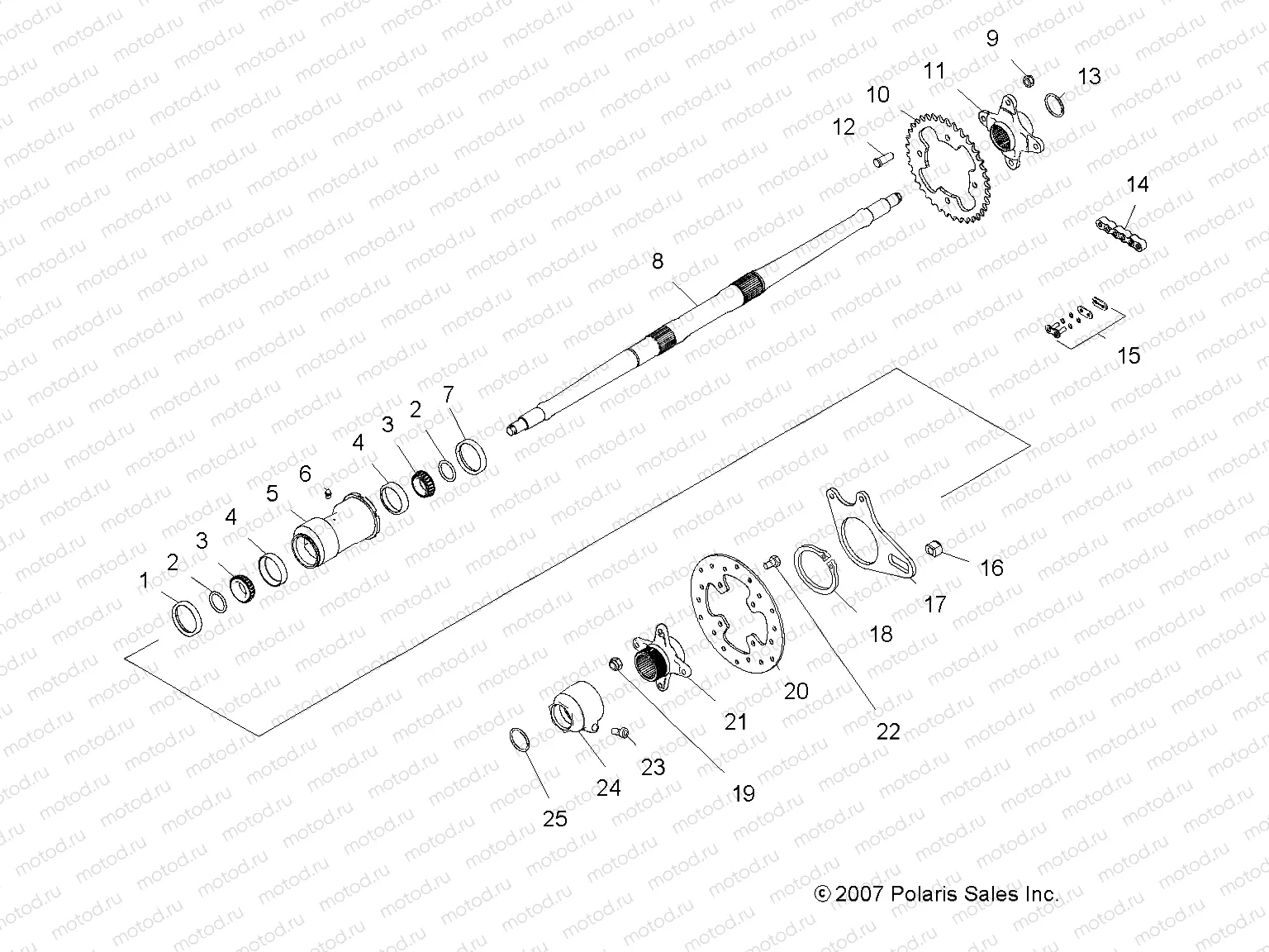 AXLE | AXLE, REAR and HOUSING - A07GJ50AA/AB/AC (4999201849920184B06)