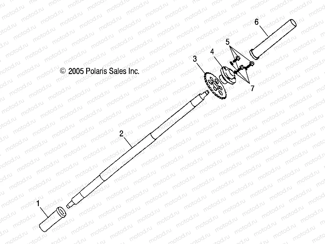 AXLE | AXLE, REAR WHEEL - A06FA09CA/CB/CC (4999202309920230B14)